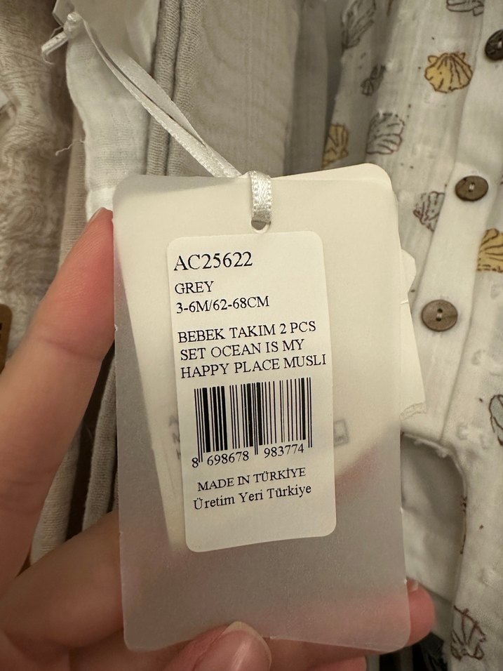 Gri Papyonlu Bebek Erkek Keten Takım - Görsel 4