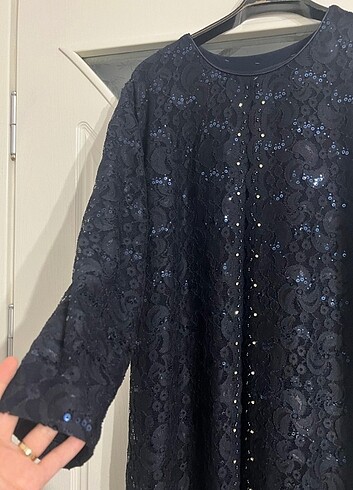 diğer Beden lacivert Renk Abaya abiye