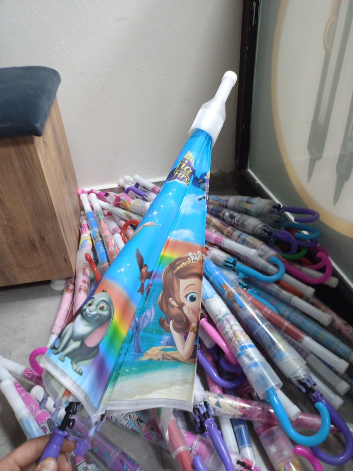 Pembe LOL Temalı Kadın Şemsiye - Görsel 2