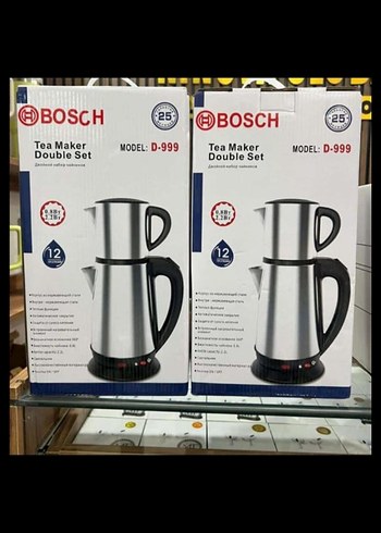 Bosch D-999 Çay Makinesi Çift Set Beyaz