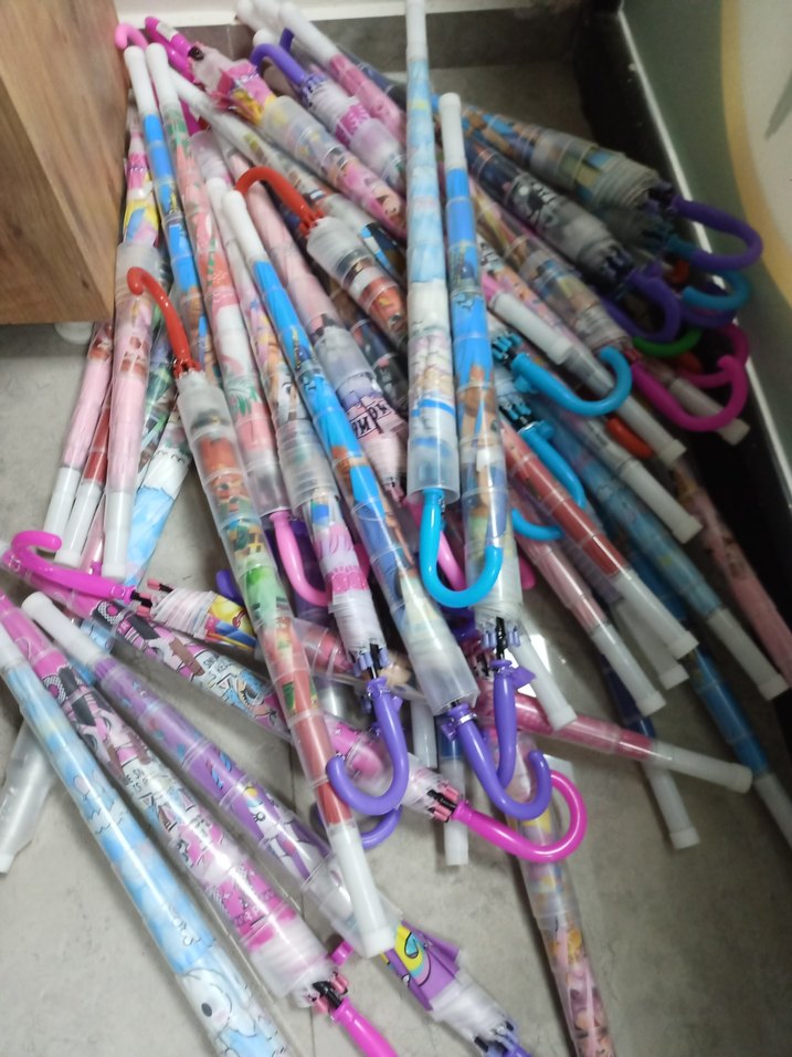 Pembe LOL Bebek Desenli çocuk Şemsiye - Görsel 4