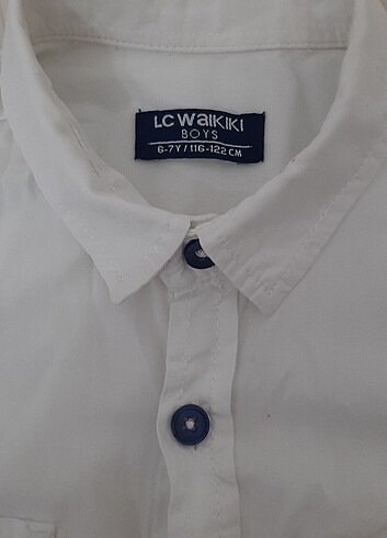 LC Waikiki Erkek çocuk kısa kollu gömlek 6-7 yaş uyumlu bir kez giyildi