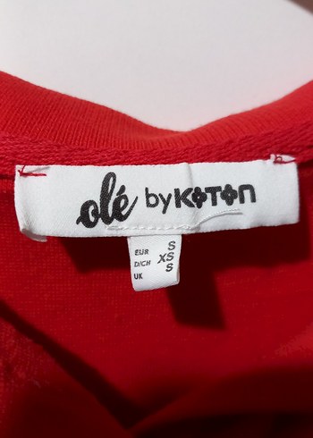 Kırmızı Polo yaka crop/bluz - Görsel 3