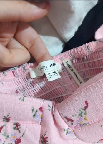 Pembe  Katlı Midi Elbise - Görsel 5