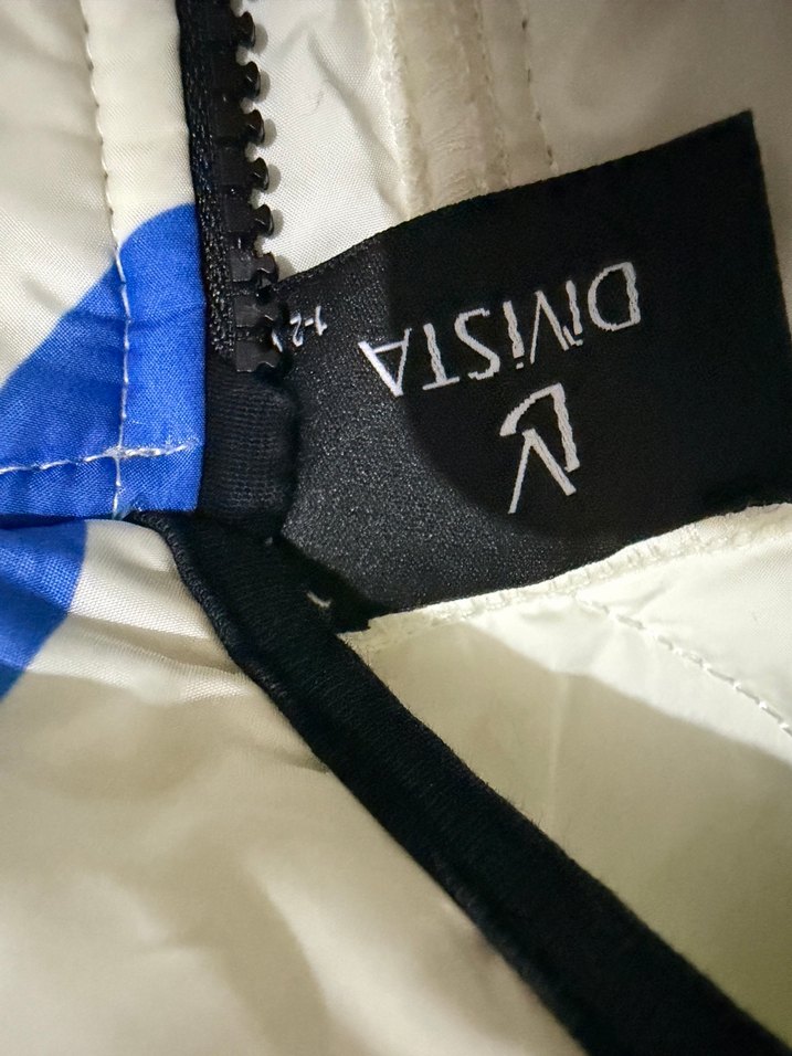 Mavi Desenli Kürklü erkek çocuk Montu - Görsel 2