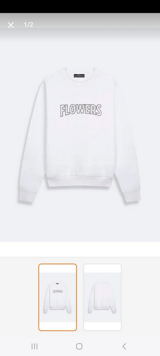 LTB Metal Aplike Baskılı Pamuklu Sweatshirt Beyaz - Görsel 3