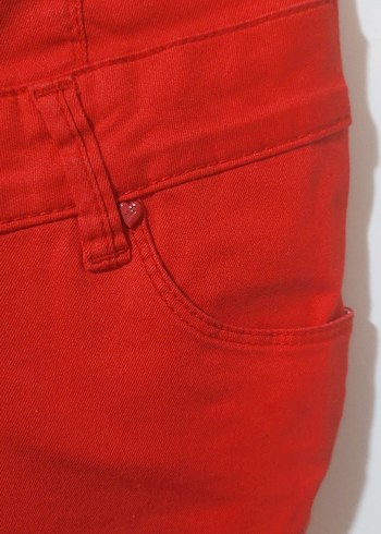 Pullit Jeans Çok Şık Kadın Tulum Kırmızı - Görsel 5