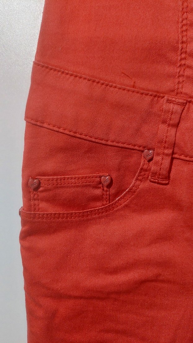 Pullit Jeans Çok Şık Kadın Tulum Kırmızı - Görsel 4