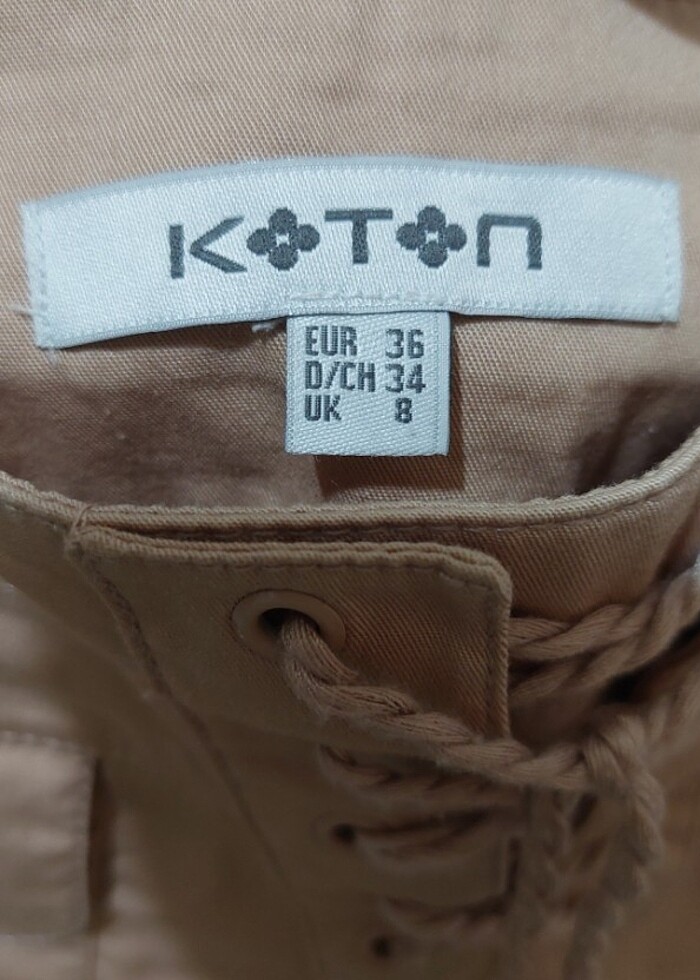 Koton belden bağlamalı şort - Görsel 3