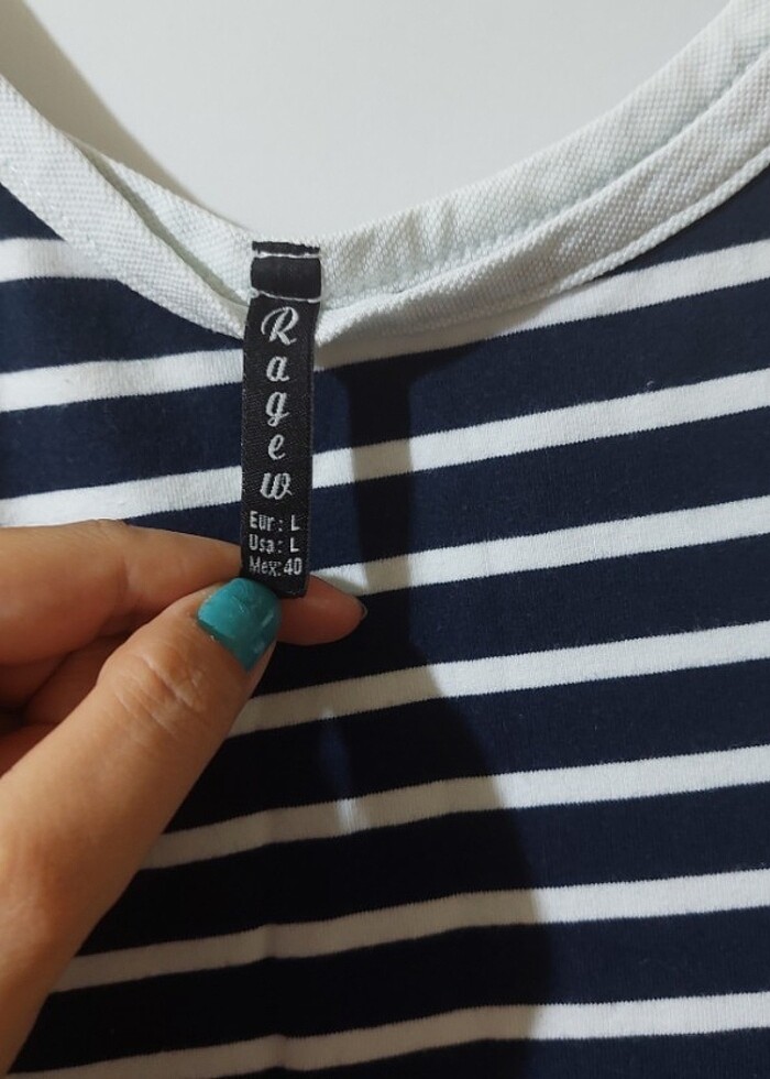 Pamuklu penye askılı elbise - Görsel 2