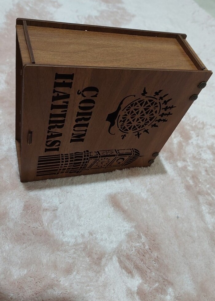 Çorum Hatırası Ahşap Kutu - Görsel 5