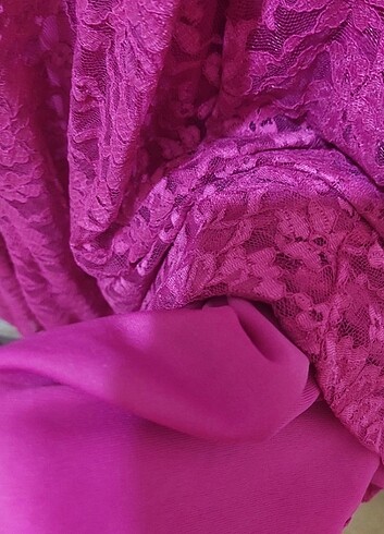 Defacto Luxe Woman Abiye Elbise Pembe Uzun - Görsel 5