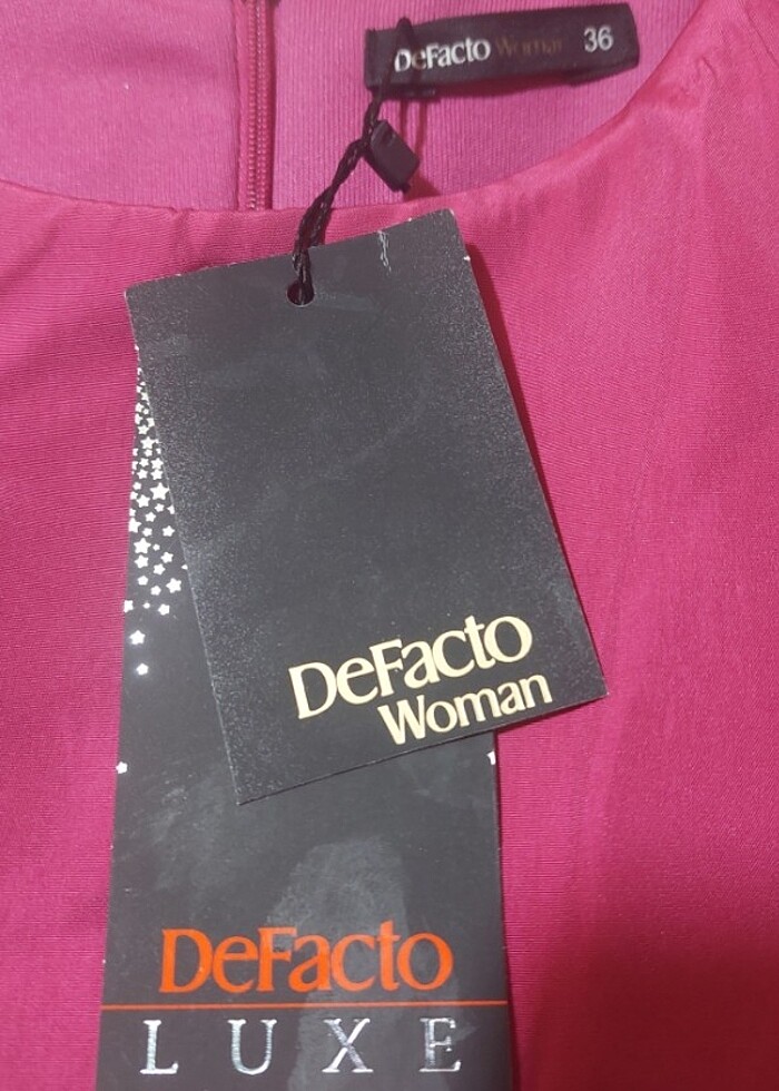 Defacto Luxe Woman Abiye Elbise Pembe Uzun - Görsel 4