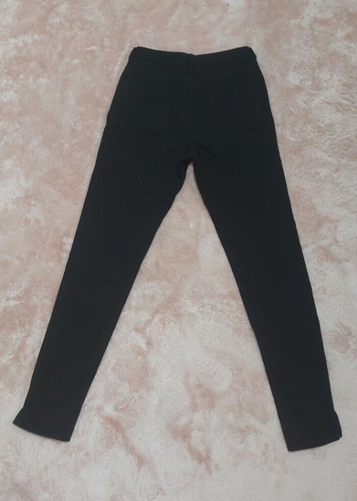 Glamorous çiçek işlemeli kot pantolon - Görsel 2