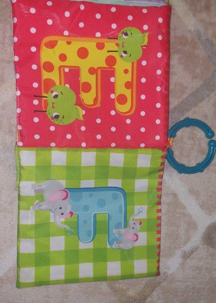 Eğitici kumaş oyuncak bebek kitabı  - Görsel 4
