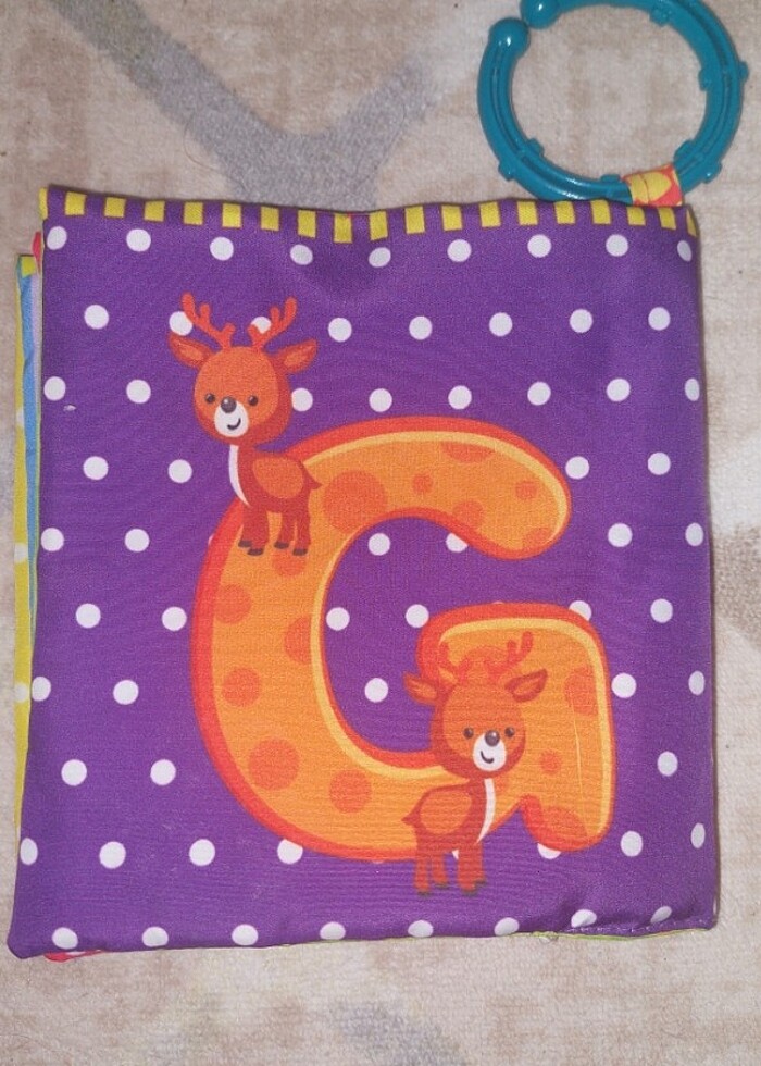 Eğitici kumaş oyuncak bebek kitabı  - Görsel 5