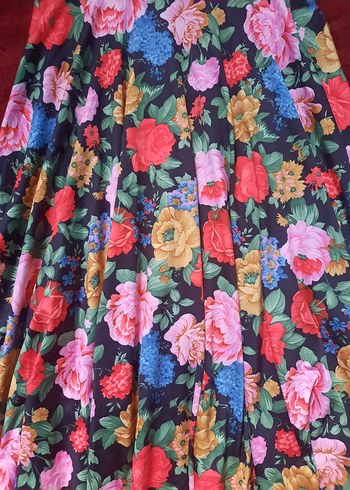 American Vintage Çiçek Desenli Bohem Midi Elbise
