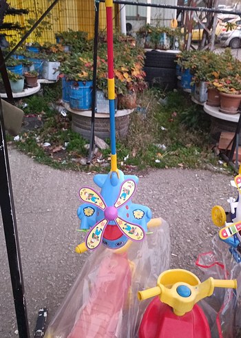 Renkli Dönen Pervaneli Oyuncak Uçak - Görsel 2