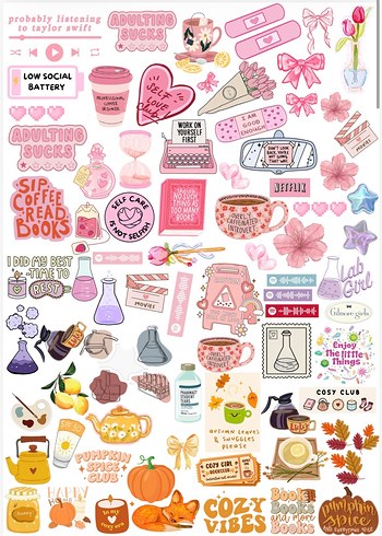 Sonbahar Temalı Eğlenceli Çıkartmalar - Görsel 4