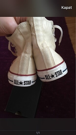 Çok az giyilmiş converse orijinal