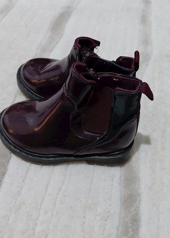 Bordo Rugan Kız Botu Tokalı - Görsel 2