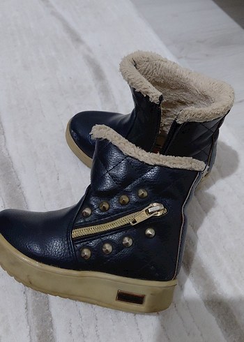 Kız Çocuk Lacivert Kürklü Bot - Görsel 3