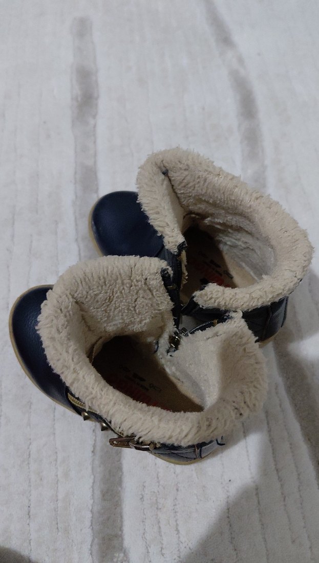 Kız Çocuk Lacivert Kürklü Bot - Görsel 2