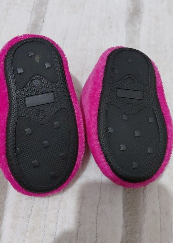 Nakışlı Pembe Kız Çocuk Ev Terliği - Görsel 2