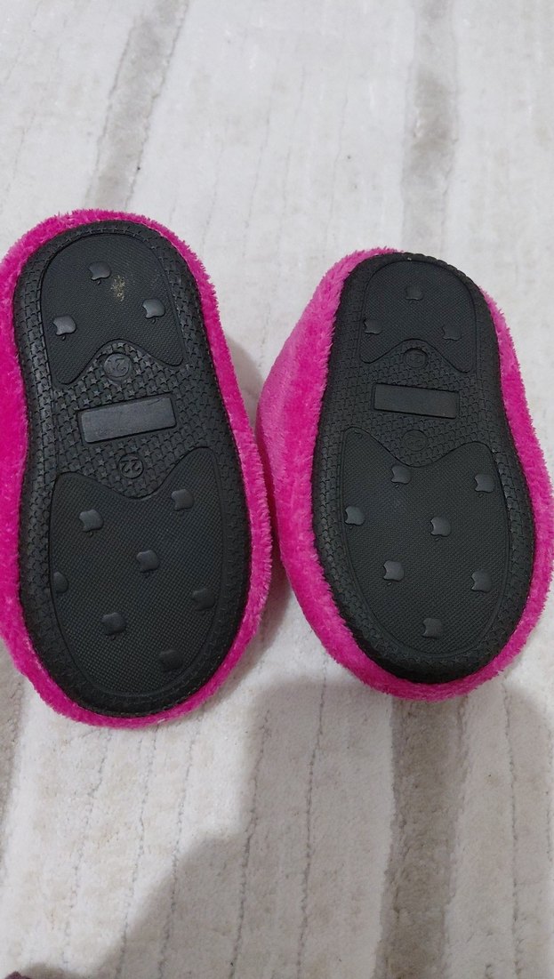 Nakışlı Pembe Kız Çocuk Ev Terliği - Görsel 2