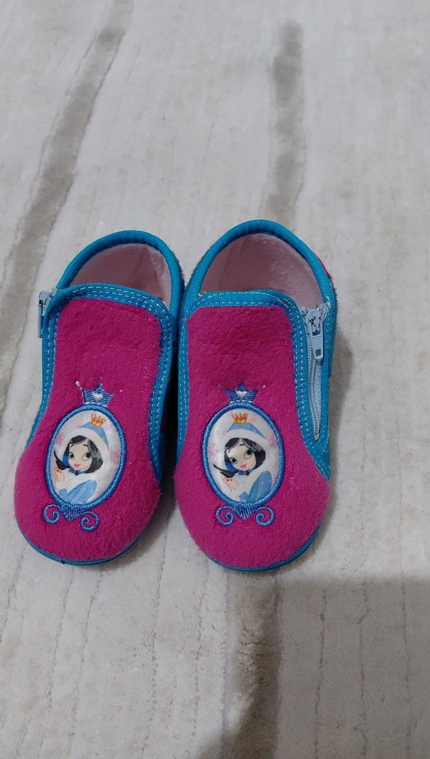 Kız Çocuk Pembe Fermuarlı Sıcak Terlik - Görsel 2