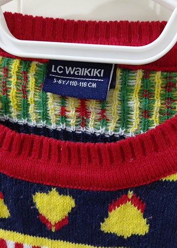 yılbaşı desenli renkli erkek çocuk triko kazak - Görsel 2