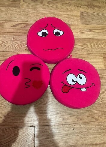 Emoji yastık üçlü 