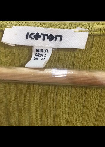 Kadın V Yaka Keten Haki Bluz - Görsel 2