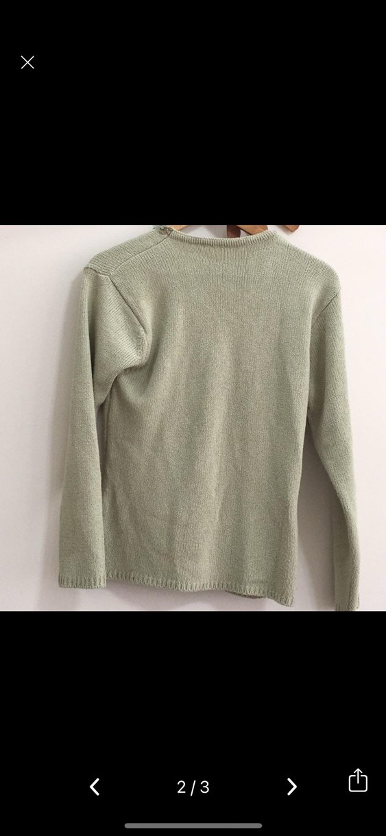 Kadın Triko Bohem Uzun Kollu Kazak - Görsel 2