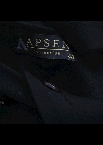l Beden Düğmeli Siyah Kısa Askılı Elbise