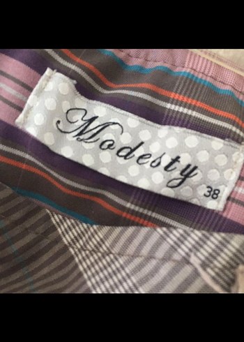 Piliseli Midi Gri-Pembe Kadın Etek - Görsel 3