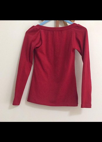 Kırmızı Uzun Kollu Bluzu - Görsel 2