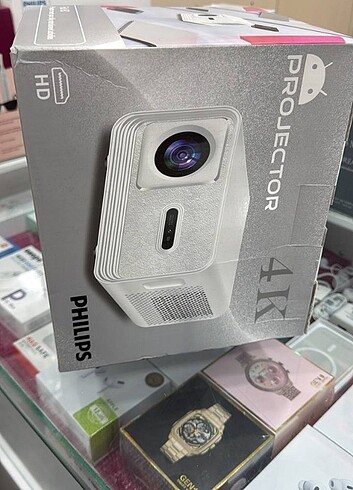 Philips projektör 4k projeksiyon orjinal mağaza ürünü sıfır