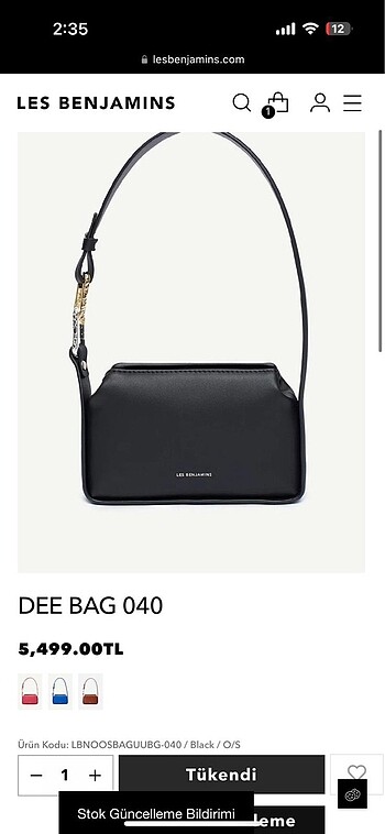 Les Benjamins çanta