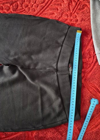 Siyah kalın penye pantolon - Görsel 3