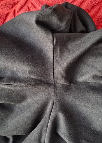 Siyah kalın penye pantolon - Görsel 5