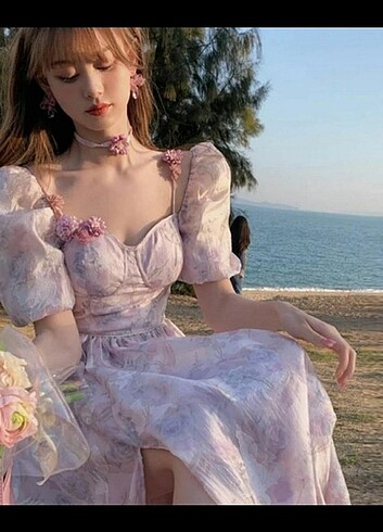Zara Çiçekli vintage elbise