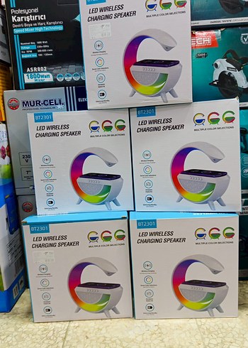 RGB LED Işıklı Kablosuz Bluetooth Hoparlör - Görsel 2
