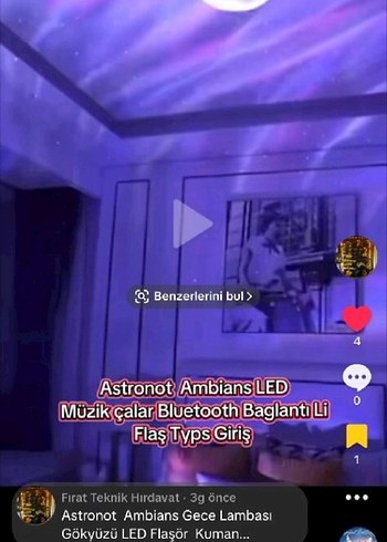 Renkli Işıklı beyaz Astronot - Görsel 2