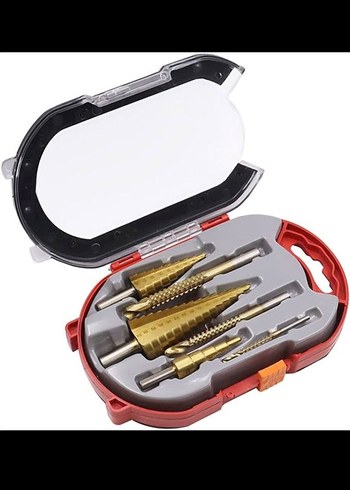 Kademeli matkap ucu 6 Lı set