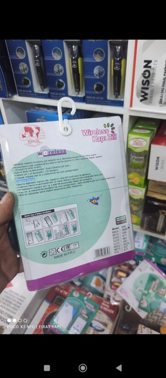 Kablosuz Beyaz Kapı Zili 32 Melodi - Görsel 2