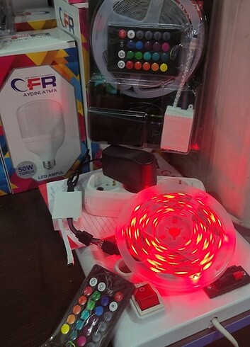 RGB şerit LED Kumandalı LED ışık