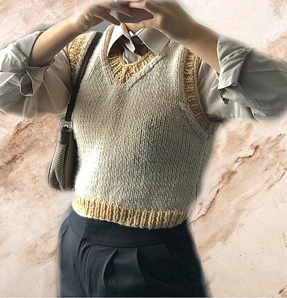 Crop süveter