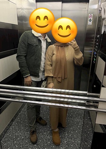 Bej Kadın Uzun Triko Elbise - Görsel 3