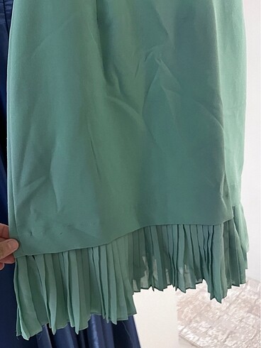 Turkuaz  kısa elbise - Görsel 6